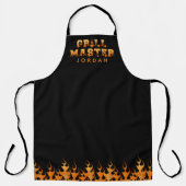 GRILL MASTER Flames gepersonaliseerd Schort (Voorkant)
