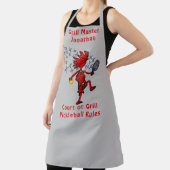 Grill Master Fun Pickleball All-Over Print Apron Schort (Insitu)