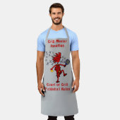 Grill Master Fun Pickleball All-Over Print Apron Schort (Gedragen)