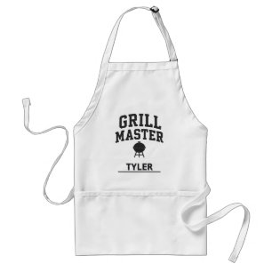 Grill Master Gepersonaliseerde BBQ Standaard Schort