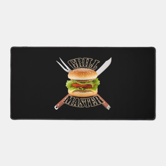 Grill Master Gezegde Barbecue BBQ Design Bureaumat (Voorkant)