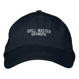 'Grill Master Grandpa' BBQ King Funny Gift  Geborduurde Pet
