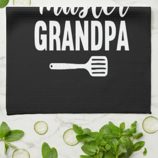 Grill Master Grandpa Kitchen Towel Theedoek (Gevouwen)
