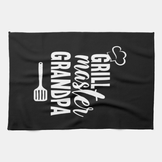 Grill Master Grandpa Kitchen Towel Theedoek (Horizontaal)