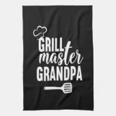 Grill Master Grandpa Kitchen Towel Theedoek (Verticaal)