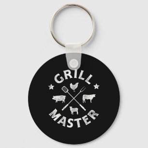 Grill Master Grappig Varkensvlees Bbq Barbecue Gri Sleutelhanger