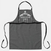 Grill Master gray mannen keuken Apron Schort (Voorkant)