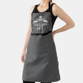 Grill Master gray mannen keuken Apron Schort (Insitu)