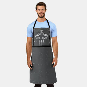 Grill Master gray mannen keuken Apron Schort