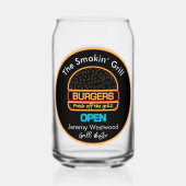 Grill Master Grilling Bier Kan Glas Drinkware (Achterkant)