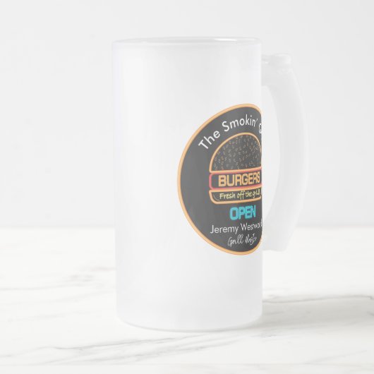 Grill Master Grilling Glas Drinkware Matglas Bierpul (Voorkant rechts)