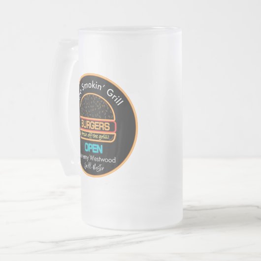 Grill Master Grilling Glas Drinkware Matglas Bierpul (Voorkant links)