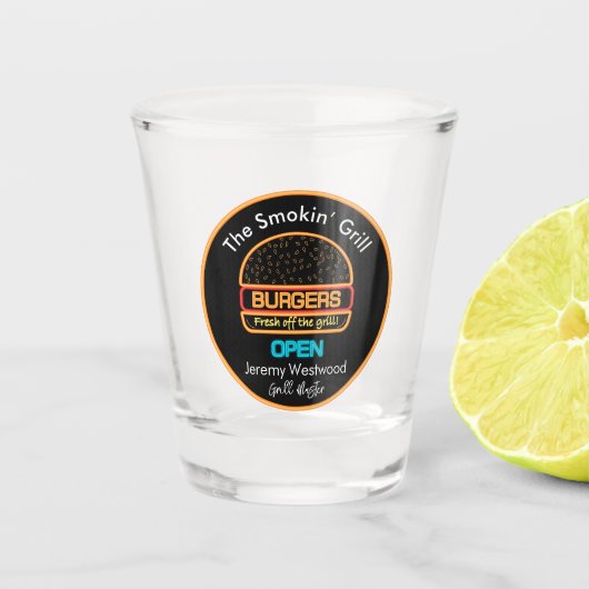 Grill Master Grilling Shot Glas Drinkware (Voorkant)