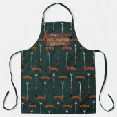 Grill Master Groene Worst Grilling Vork Naam Schort (Voorkant)
