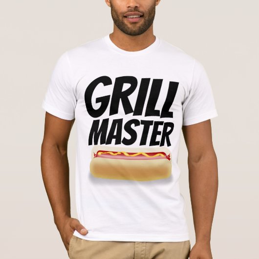 GRILL MASTER Heren Zomer T-shirts (Voorkant)