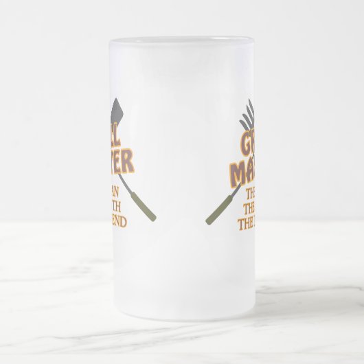 GRILL MASTER - HET MAN DE MYTH DE LEGEND MATGLAS BIERPUL (Center)