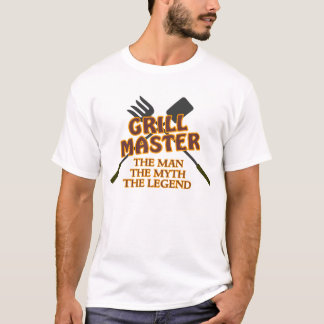GRILL MASTER - HET MAN DE MYTH DE LEGEND T-SHIRT