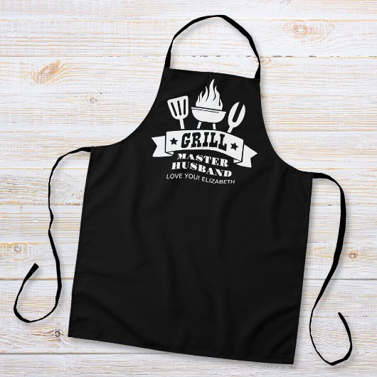 Grill Master Husband Black Schort