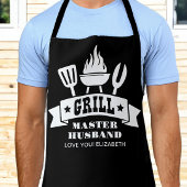 Grill Master Husband Black Schort