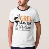 Grill Master in Action T-shirt (Voorkant)