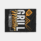 Grill Master in Opleiding BBQ-liefhebber Fleece Deken (Voorkant (Horizontaal))
