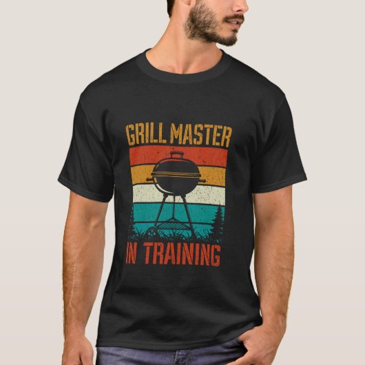Grill Master In Training Grappige BBQ-liefhebber R T-shirt (Voorkant)