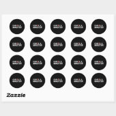 Grill Master Kamado stijl BBQ Barbecue Pitmaster  Ronde Sticker (Vel)