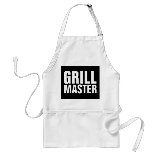 GRILL MASTER Kitchen Aprons Standaard Schort (Voorkant)
