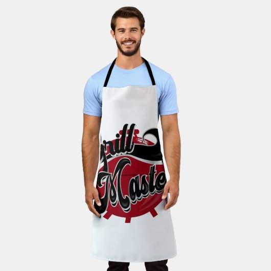 Grill Master Large Apron Schort (Gedragen)