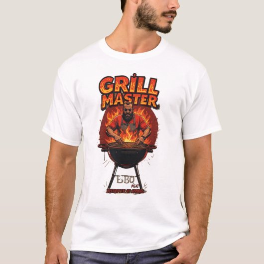 Grill Master - Legende op de BBQ T-shirt (Voorkant)