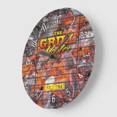 Grill Master Man Cave  Wall Clock Grote Klok (Hoek)