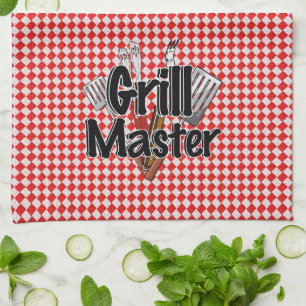 Grill Master met BBQ Tools & Picnic Table Theedoek