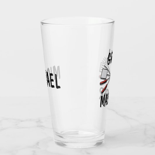 Grill Master met naam Glas (Rechts)