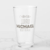 Grill Master met naam Glas (Achterkant)