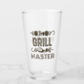 Grill Master met naam Glas (Voorkant)