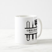 Grill master name vaders day koffiemok (Voorkant rechts)