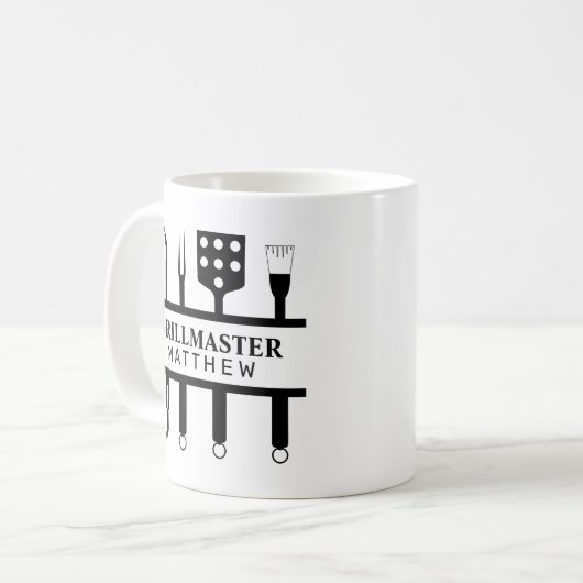 Grill master name vaders day koffiemok (Voorkant links)