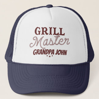 Grill Master Opa Gepersonaliseerde Vaderdag BBQ Trucker Pet