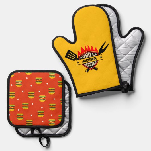 Grill Master Ovenwant & Pannenlap Set (Voorkant / Achterkant)