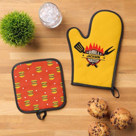 Grill Master Ovenwant & Pannenlap Set (Top down)