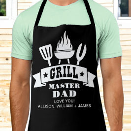 Grill Master Pap Zwart Schort