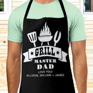 Grill Master Pap Zwart Schort