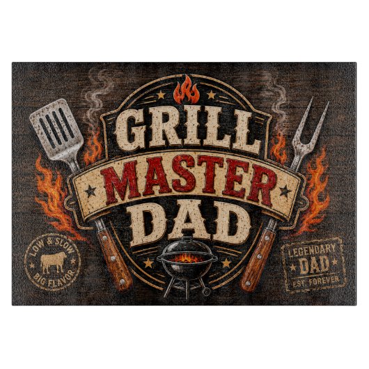 Grill Master Papa Snijplank (Voorkant)