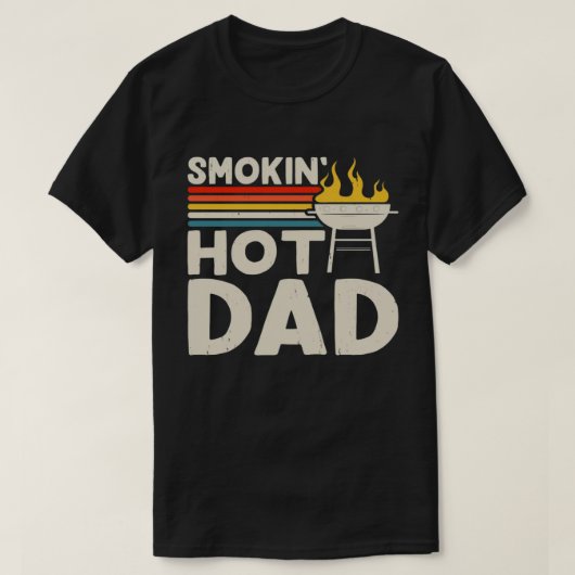 Grill Master Retro: De Sizzle & Humor van Klassiek T-shirt (Design voorkant)