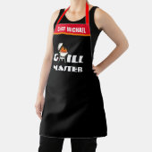Grill Master Schort, Gepersonaliseerd BBQ Chef Cad Schort (Insitu)