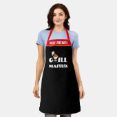Grill Master Schort - Gepersonaliseerde Naam BBQ C (Gedragen)