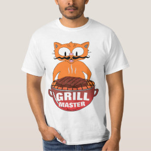 GRILL MASTER Señor Gato™ Grillen BBQ Grappig T-shirt