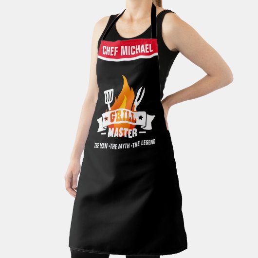 Grill Master The Man Myth Legend BBQ Schort (Insitu)