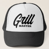 Grill Master trucker hat for BBQ party chef. Pet (Voorkant)