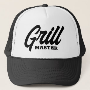 Grill Master trucker hat for BBQ party chef. Trucker Pet